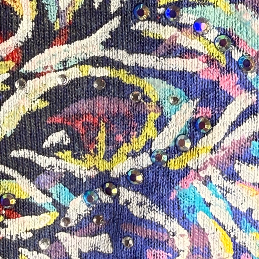 Women's Purple Peacock Graphic Long Sleeve Top - Picture 14 of 16